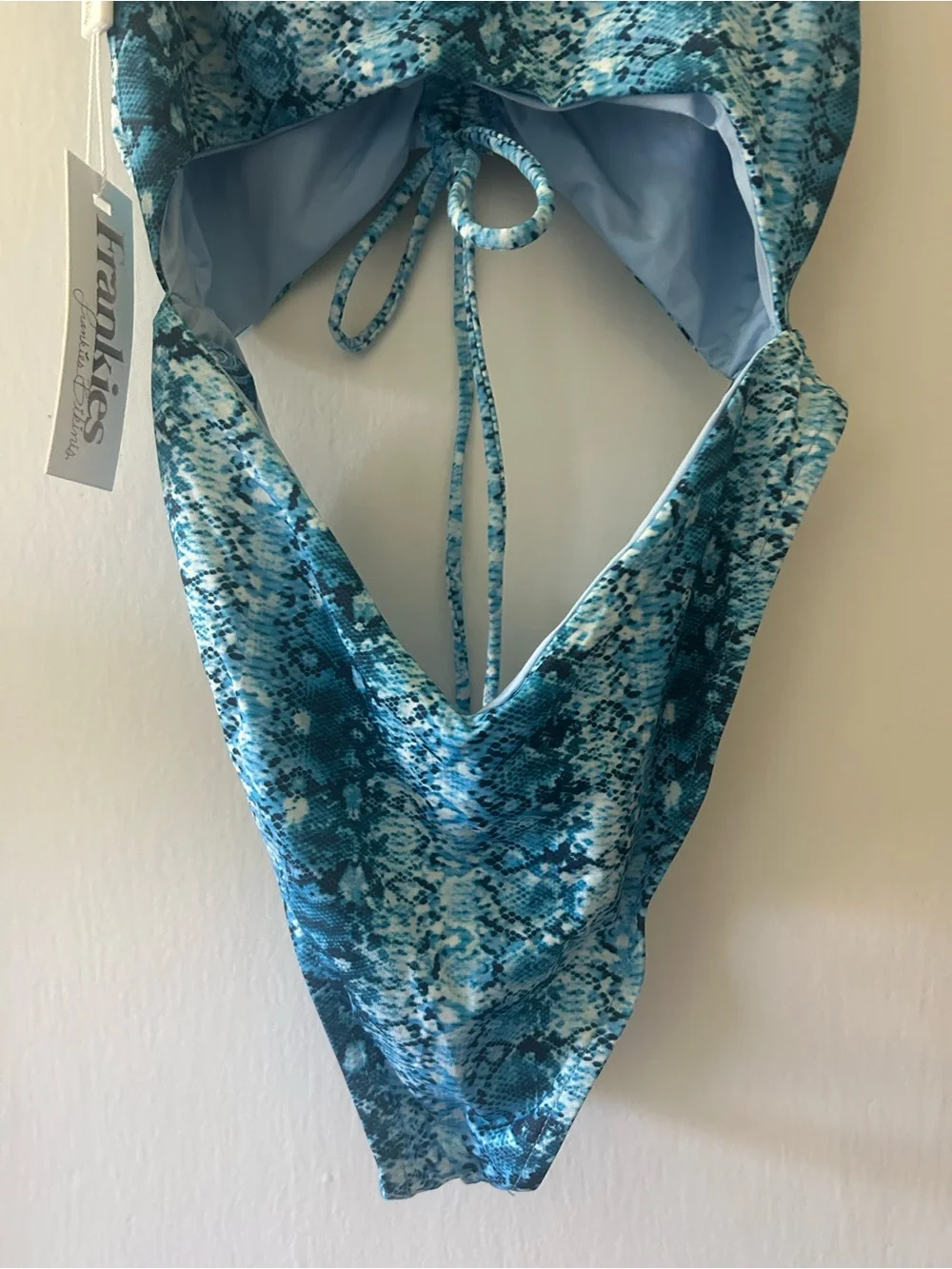 NWT Frankie's Bikinis Emma One Piece Swimsuit In Mamba - 27697 Size Large